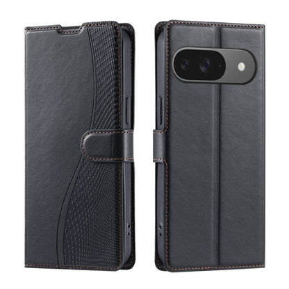 For Google Pixel 9 / 9 Pro Voltage Ultra-thin Dot Leather Phone Case(Black) - Google Cases by buy2fix | Online Shopping UK | buy2fix