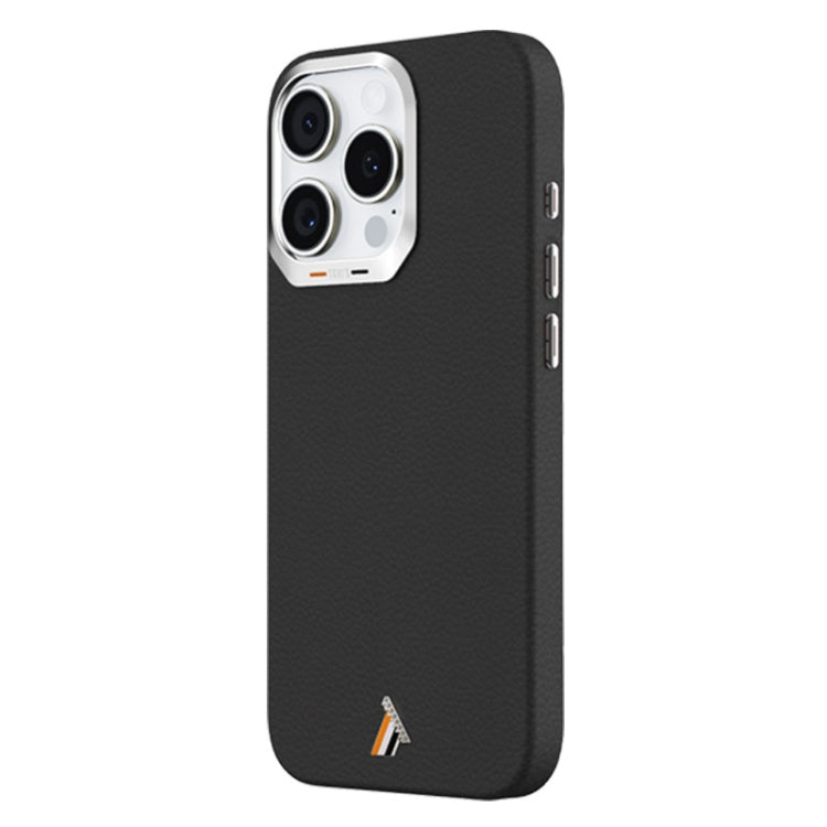 For iPhone 16 Pro TGVIS VIDA Series MagSafe Magnetic PU Leather Phone Case(Black) - iPhone 16 Pro Cases by TGVIS | Online Shopping UK | buy2fix