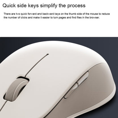 Original Xiaomi XMSMSB01YM 1200DPI Bluetooth Dual Mode Wireless Mouse 2(Beige) - Wireless Mice by Xiaomi | Online Shopping UK | buy2fix