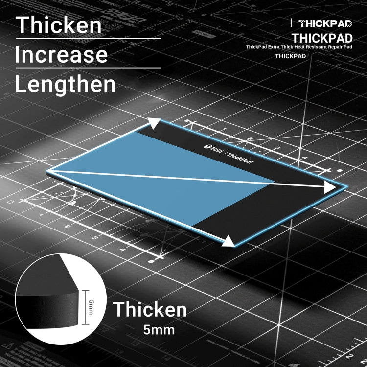 2UUL ST86 50x35cm Extra Thick Heat-Resistant Anti-static Silicone Pad - Working Mat by 2UUL | Online Shopping UK | buy2fix