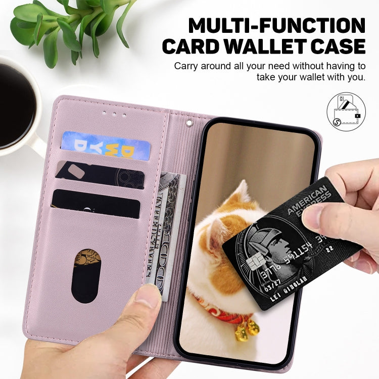 For Redmi K70 / K70 Pro Cute Cats RFID Leather Phone Case(Rose Gold) - K70 Cases by buy2fix | Online Shopping UK | buy2fix