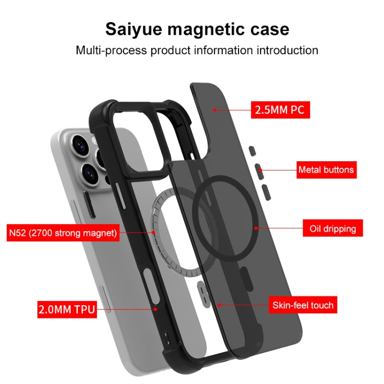 For iPhone 16 Pro Skin Feel MagSafe Phone Case(Blue) - iPhone 16 Pro Cases by buy2fix | Online Shopping UK | buy2fix