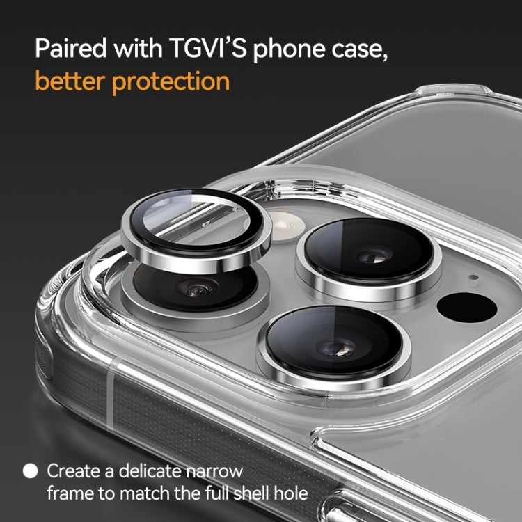 For iPhone 16 / 16 Plus TGVIS 9H Anti Reflection HD Lens Protector(Black) - iPhone 16 Tempered Glass by TGVIS | Online Shopping UK | buy2fix