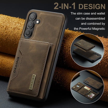 For Samsung Galaxy A16 5G DG.MING M2 Series 3-Fold Multi Card Bag + Magnetic Phone Case(Coffee) - Galaxy Phone Cases by DG.MING | Online Shopping UK | buy2fix