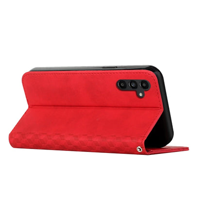 For Samsung Galaxy S25 / S24 5G Diamond Splicing Skin Feel Magnetic Leather Phone Case(Red) - Galaxy S25 5G Cases by buy2fix | Online Shopping UK | buy2fix