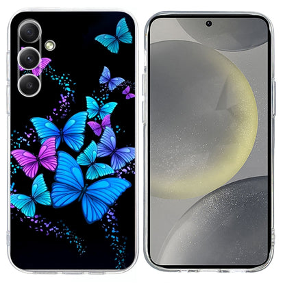 For Samsung Galaxy S25+ 5G Colorful Painting Pattern TPU Phone Case(Color Butterflies) - Galaxy S25+ 5G Cases by buy2fix | Online Shopping UK | buy2fix