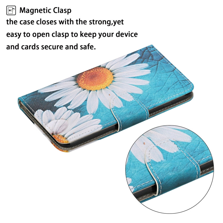 For Samsung Galaxy S25 Ultra 5G Colored Drawing Pattern Leather Phone Case(Chrysanthemum) - Galaxy S25 Ultra 5G Cases by buy2fix | Online Shopping UK | buy2fix