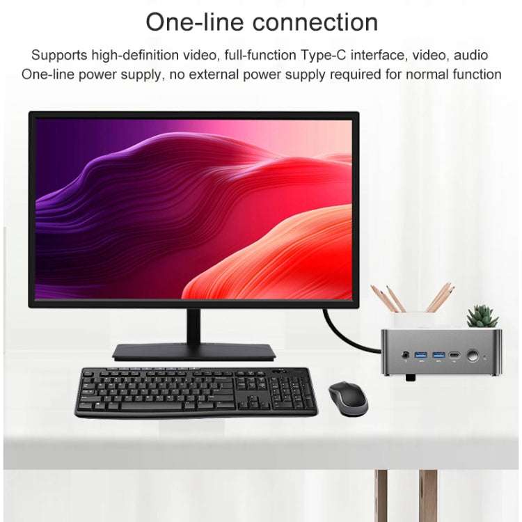 Jumper i5H Mini PC, Intel Alder Lake-N i5-12450H Octa-core 4.4GHz, RAM: 16GB, ROM: 512GB(EU Plug) - Barebone Mini PCs by jumper | Online Shopping UK | buy2fix