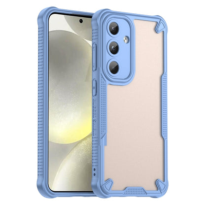 For Samsung Galaxy S25 5G Armor Glaze PC Hybrid TPU Phone Case(Blue) - Galaxy S25 5G Cases by buy2fix | Online Shopping UK | buy2fix