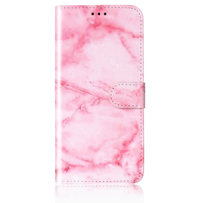 For Samsung Galaxy S25 Ultra 5G Colored Drawing Marble Pattern Leather Phone Case(Pink Marble) - Galaxy S25 Ultra 5G Cases by buy2fix | Online Shopping UK | buy2fix