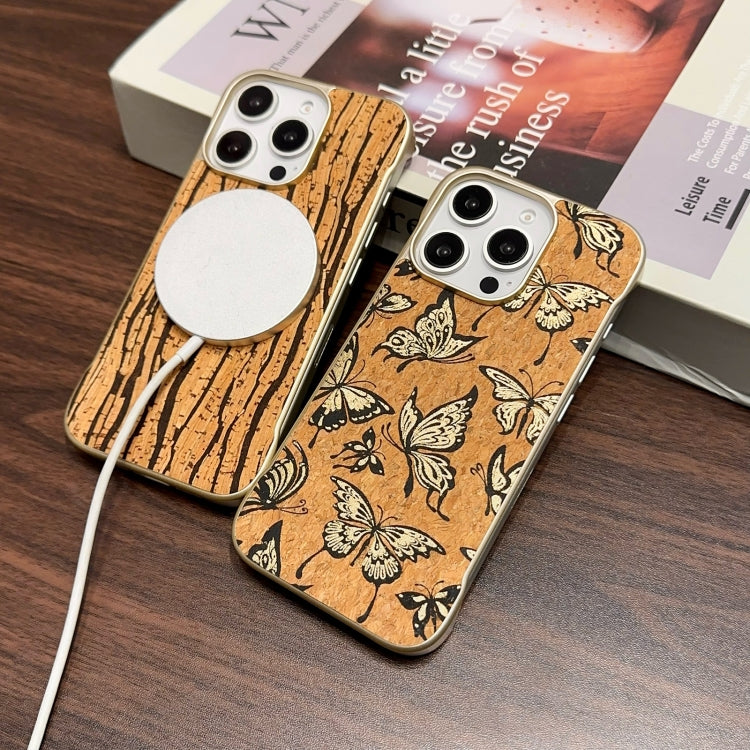 For iPhone 16 Pro Denior A18 WoodenPaint MagSafe Phone Case(Tree Pattern) - iPhone 16 Pro Cases by Denior | Online Shopping UK | buy2fix