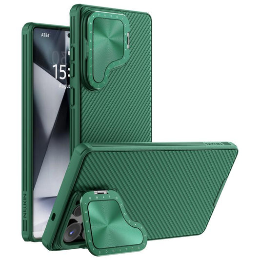 For Samsung Galaxy S25 Ultra 5G NILLKIN CamShield Prop MagSafe Magnetic PC Phone Case(Green) - Galaxy Phone Cases by NILLKIN | Online Shopping UK | buy2fix