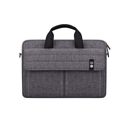 ST08 Handheld Briefcase Carrying Storage Bag with Shoulder Strap for 15.6 inch Laptop(Grey) - 15.6 - 17 inch by buy2fix | Online Shopping UK | buy2fix