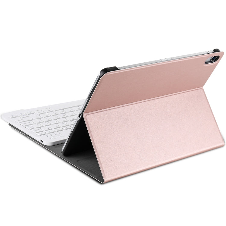 A098 Detachable Ultra-thin ABS Bluetooth Keyboard Tablet Case for iPad Air 4 10.9 inch (2020), with Stand(Rose Gold) - For iPad Air by buy2fix | Online Shopping UK | buy2fix