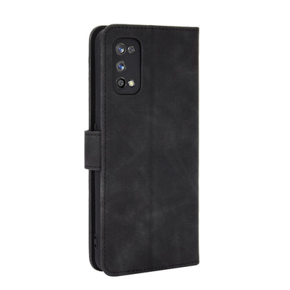 For OPPO Realme 7 Pro Solid Color Skin Feel Magnetic Buckle Horizontal Flip Calf Texture PU Leather Case with Holder & Card Slots & Wallet(Black) - Realme Cases by buy2fix | Online Shopping UK | buy2fix