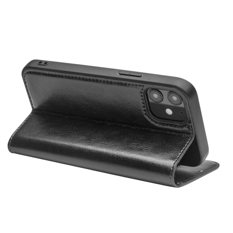 For iPhone 12 mini QIALINO Horizontal Flip Leather Case with Holder & Card Slots & Wallet (Black) - iPhone 12 mini Cases by QIALINO | Online Shopping UK | buy2fix