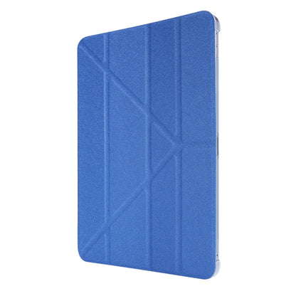 Silk Texture Deformation Flip Leather Case with Three-folding Holder For iPad Air 11 2024 / Air 2022 / 2020 10.9(Blue) - iPad Air (2022) / (2020) 10.9 Cases by buy2fix | Online Shopping UK | buy2fix