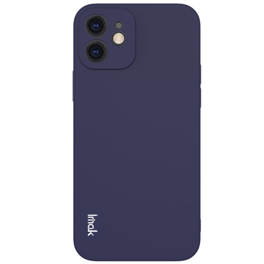 For iPhone 12 IMAK UC-2 Series Shockproof Full Coverage Soft TPU Case(Blue) - iPhone 12 / 12 Pro Cases by imak | Online Shopping UK | buy2fix