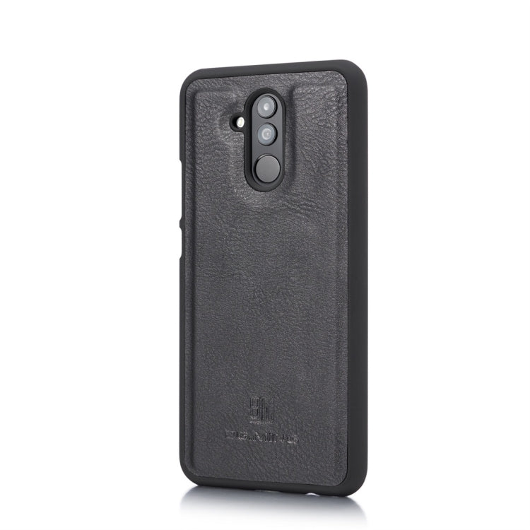 DG.MING Crazy Horse Texture Flip Detachable Magnetic Leather Case for Huawei Mate 20 Lite / Maimang 7, with Holder & Card Slots & Wallet (Black) - Huawei Cases by DG.MING | Online Shopping UK | buy2fix