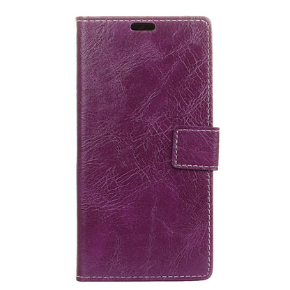 Retro Crazy Horse Texture Horizontal Flip Leather Case for Huawei P30 Lite, with Wallet & Holder & Card Slots & Photo Frame (Purple) - Huawei Cases by buy2fix | Online Shopping UK | buy2fix