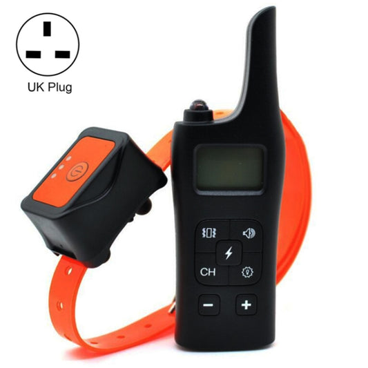885-2 Rechargeable Training Dogs Stop Barkin Remote Control with 2 Collar Receivers, Support Electric Shock & Vibration & Light & Sound Mode, UK Plug - Training Aids by buy2fix | Online Shopping UK | buy2fix