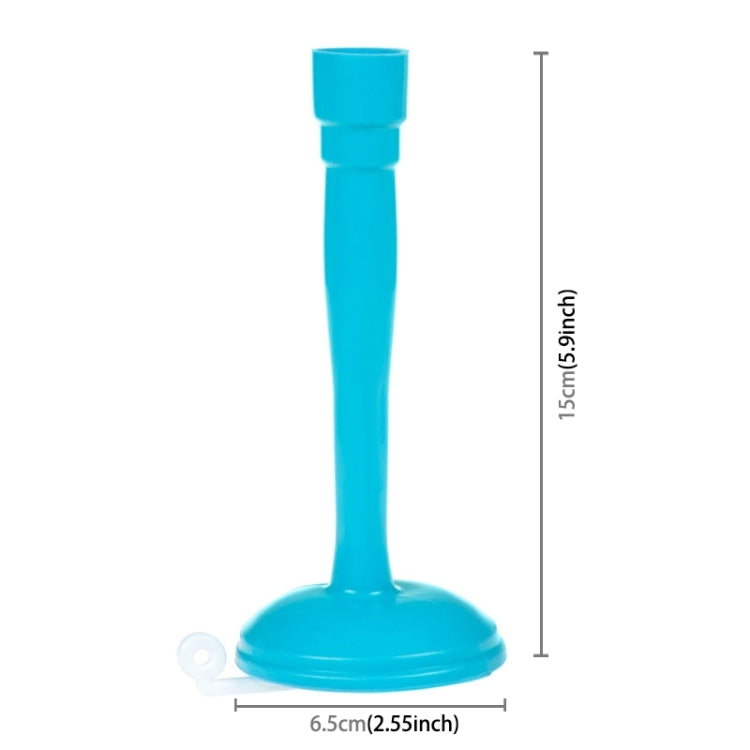 2 PCS Faucet Splash Water-saving Shower Bath Adjustable Valve Filter Water Saving Devices, Large Size: 6.5 x 15cm, Suitable for 17mm Diameter Round Faucets(Blue) - Faucets & Accessories by buy2fix | Online Shopping UK | buy2fix