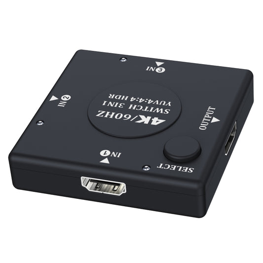 3 In 1 Out 4K 60Hz HD Video HDMI Switcher - Switch by buy2fix | Online Shopping UK | buy2fix