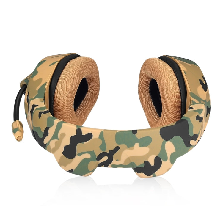 ONIKUMA K1-B Deep Bass Noise Canceling Camouflage Gaming Headphone with Microphone(Yellow) - Multimedia Headset by ONIKUMA | Online Shopping UK | buy2fix