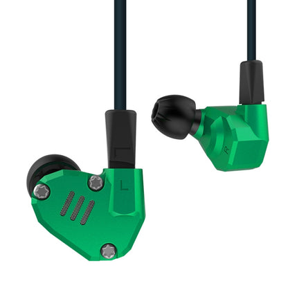 KZ ZS6 Eight Unit Circle Iron Aluminum Alloy In-ear HiFi Earphone without Microphone (Green) - In Ear Wired Earphone by KZ | Online Shopping UK | buy2fix