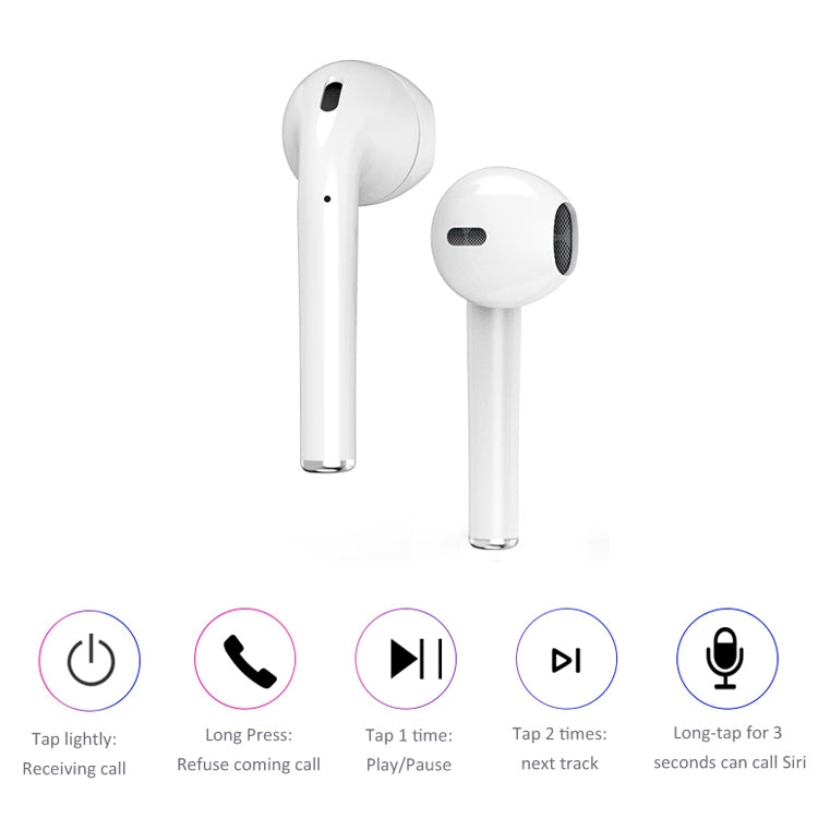 i9 Touch Wireless TWS Sport Bilateral Stereo Bluetooth 5.0 Headset with Charging Box, Touch Version (White) - TWS Earphone by buy2fix | Online Shopping UK | buy2fix