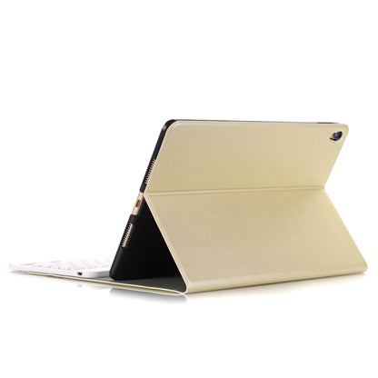 A102 For iPad 10.2 inch Ultra-thin Detachable Bluetooth Keyboard Leather Tablet Case with Stand Function(Gold) - Universal by buy2fix | Online Shopping UK | buy2fix