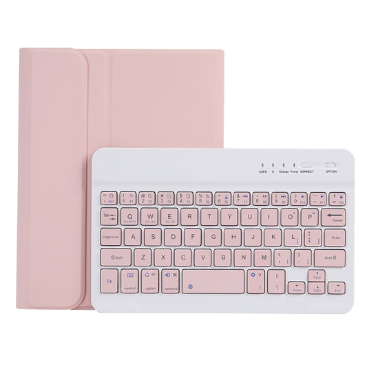 C06B Ultra-thin Candy Colors Bluetooth Keyboard Tablet Case for iPad mini 6, with Stand & Pen Slot (Pink) - For iPad mini by buy2fix | Online Shopping UK | buy2fix