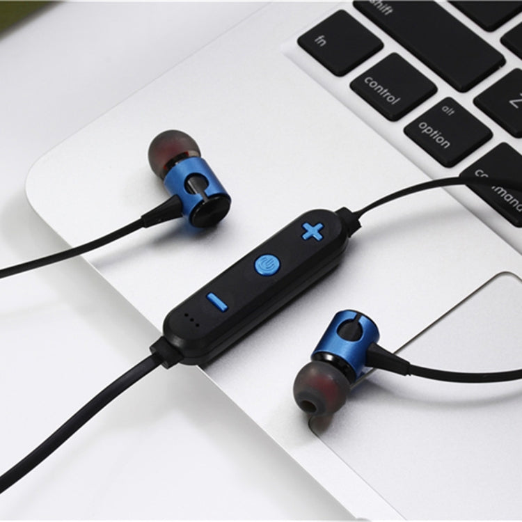 MG-G20 Bluetooth 4.2 Sport Wireless Bluetooth Earphone, Support Card(Blue) - Neck-mounted Earphone by buy2fix | Online Shopping UK | buy2fix