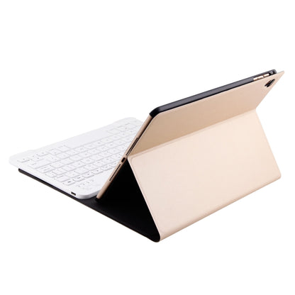 FT-1030 Bluetooth 3.0 ABS Brushed Texture Keyboard + Skin Texture Leather Tablet Case for iPad Air / Air 2 / iPad Pro 9.7 inch, with Three-gear Angle Adjustment / Magnetic / Sleep Function (Gold) - For iPad Pro by buy2fix | Online Shopping UK | buy2fix