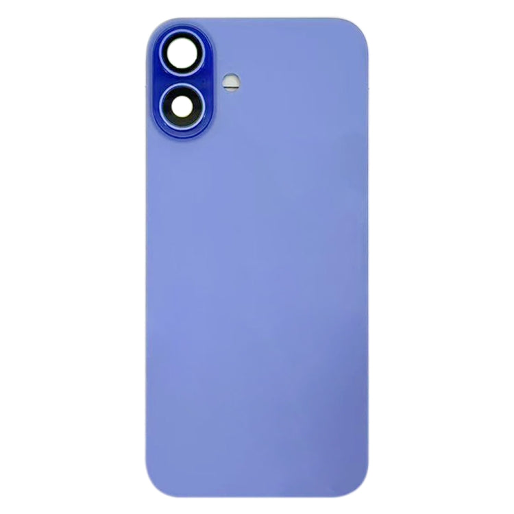 For iPhone 16 Battery Back Cover with Camera Lens Cover(Cyan) -  by buy2fix | Online Shopping UK | buy2fix