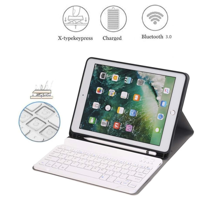 Detachable Bluetooth Keyboard + Horizontal Flip Leather Tablet Case with Holder & Pencil Holder for iPad Pro 9.7 inch, iPad Air, iPad Air 2, iPad 9.7 inch (2017), iPad 9.7 inch (2018) (Rose Gold) - For iPad Pro by buy2fix | Online Shopping UK | buy2fix