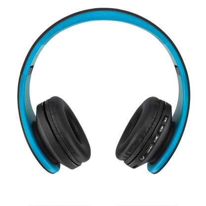 BTH-811 Folding Stereo Wireless  Bluetooth Headphone Headset with MP3 Player FM Radio, for Xiaomi, iPhone, iPad, iPod, Samsung, HTC, Sony, Huawei and Other Audio Devices(Blue) - Headset & Headphone by buy2fix | Online Shopping UK | buy2fix