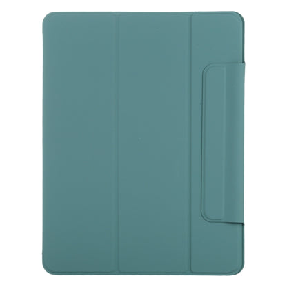 For iPad Air 13 2024 / Pro 12.9 2020 Double-sided Magnetic Flip PU Leather Tablet Case With Holder & Sleep / Wake-up Function(Green) - iPad Pro 12.9 (2020) Cases by buy2fix | Online Shopping UK | buy2fix