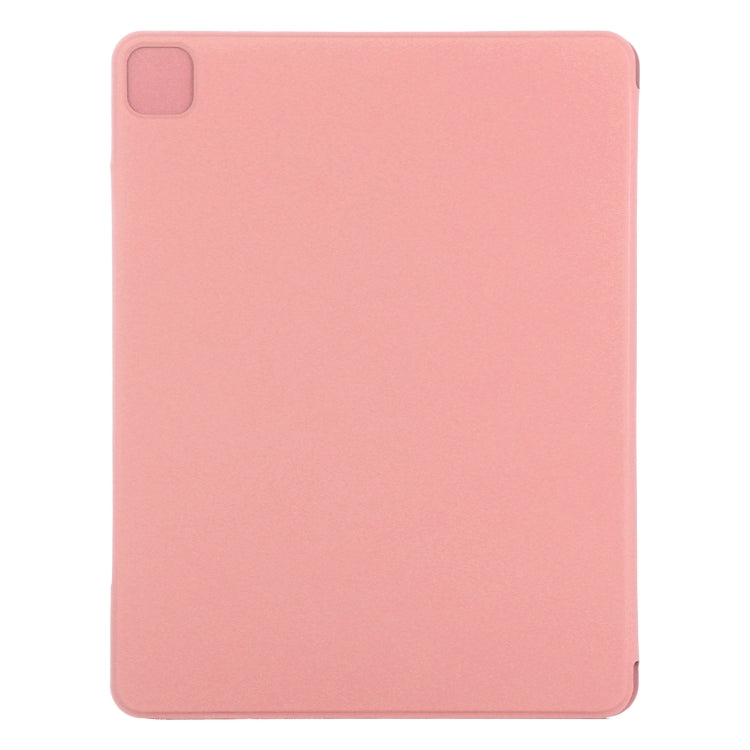 For iPad Air 13 2024 / Pro 12.9 2020 Double-sided Magnetic Flip PU Leather Tablet Case With Holder & Sleep / Wake-up Function(Pink) - iPad Pro 12.9 (2020) Cases by buy2fix | Online Shopping UK | buy2fix