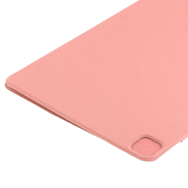 For iPad Air 13 2024 / Pro 12.9 2020 Double-sided Magnetic Flip PU Leather Tablet Case With Holder & Sleep / Wake-up Function(Pink) - iPad Pro 12.9 (2020) Cases by buy2fix | Online Shopping UK | buy2fix