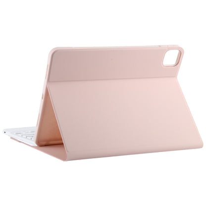 TG11BC Detachable Bluetooth White Keyboard Microfiber Leather Tablet Case for iPad Pro 11 inch (2020), with Touchpad & Pen Slot & Holder (Pink) - For iPad Pro by buy2fix | Online Shopping UK | buy2fix