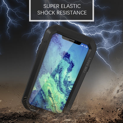 For iPhone X / XS LOVE MEI Metal Dropproof + Shockproof + Dustproof Protective Case (Black) - More iPhone Cases by LOVE MEI | Online Shopping UK | buy2fix