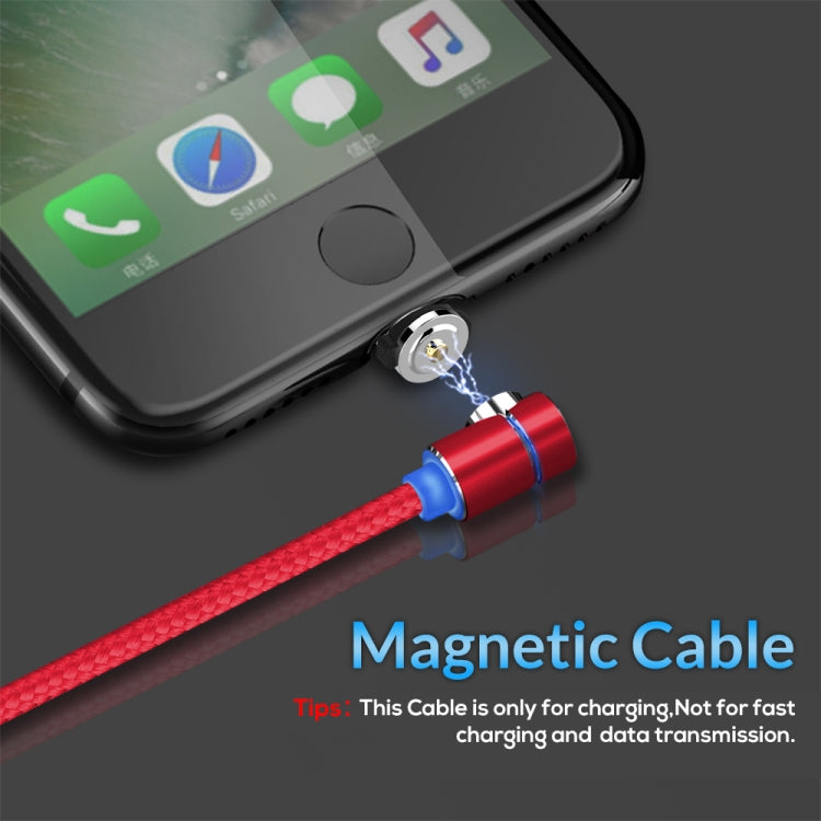 TOPK AM30 2m 2.4A Max USB to 8 Pin 90 Degree Elbow Magnetic Charging Cable with LED Indicator(Red) - Charging Cable & Head by TOPK | Online Shopping UK | buy2fix