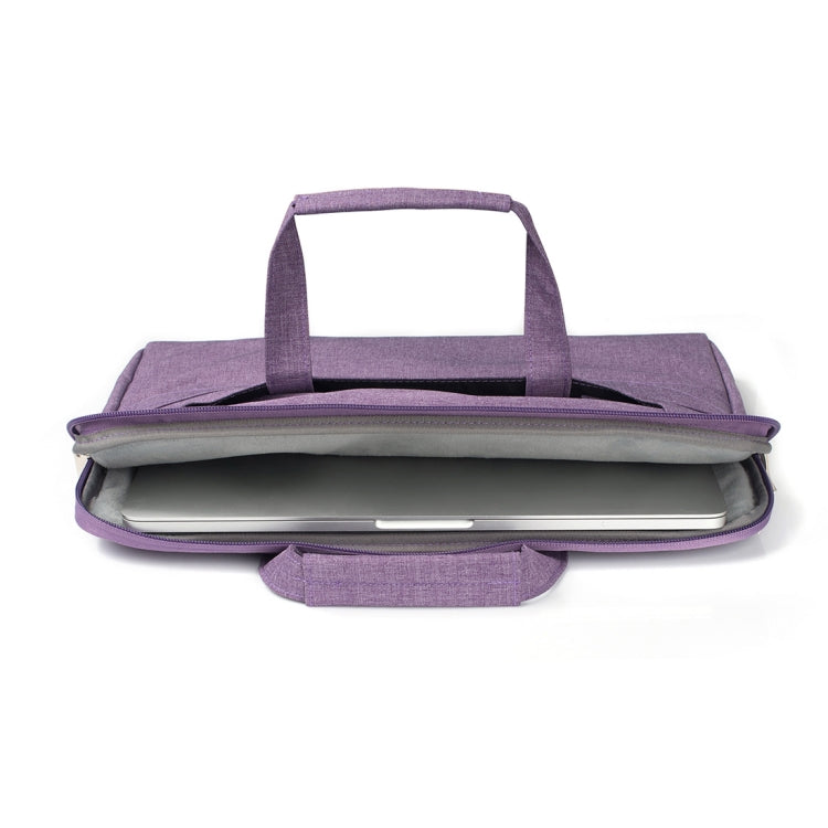 Portable One Shoulder Handheld Zipper Laptop Bag, For 11.6 inch and Below Macbook, Samsung, Lenovo, Sony, DELL Alienware, CHUWI, ASUS, HP (Purple) - 10 - 11 inch by buy2fix | Online Shopping UK | buy2fix