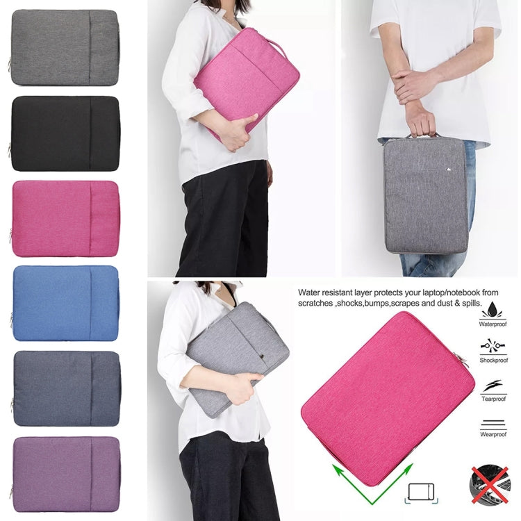 11.6 inch Universal Fashion Soft Laptop Denim Bags Portable Zipper Notebook Laptop Case Pouch for MacBook Air, Lenovo and other Laptops, Size: 32.2x21.8x2cm (Purple) - 10 - 11 inch by buy2fix | Online Shopping UK | buy2fix