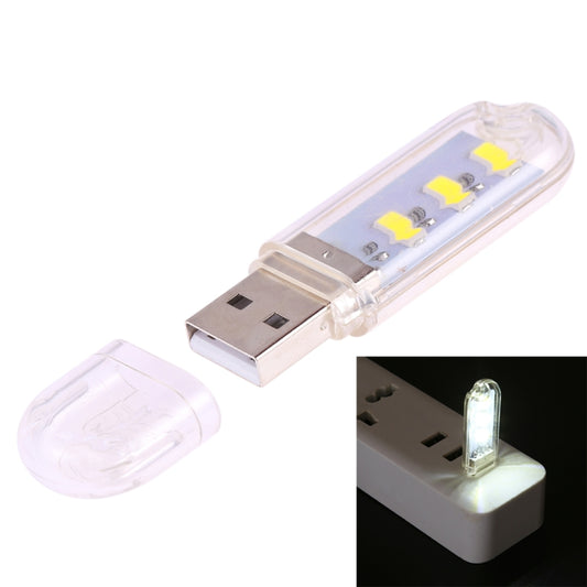 3 LEDs 5730 SMD USB LED Book Light Portable Night Lamp(White Light) - USB Light by buy2fix | Online Shopping UK | buy2fix