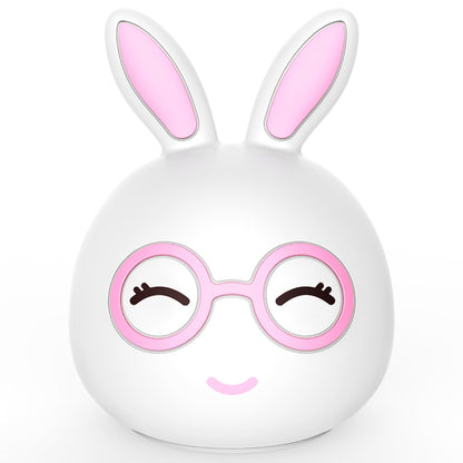 Happy Rabbit Creative Touch 3D LED Decorative Night Light, USB Charging Version (Pink) - Night Lights by buy2fix | Online Shopping UK | buy2fix