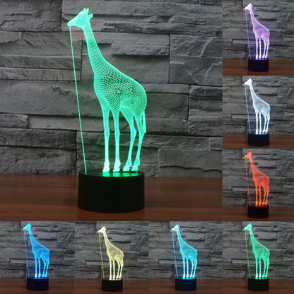 Giraffe Style 3D Touch Switch Control LED Light , 7 Color Discoloration Creative Visual Stereo Lamp Desk Lamp Night Light - Novelty Lighting by buy2fix | Online Shopping UK | buy2fix