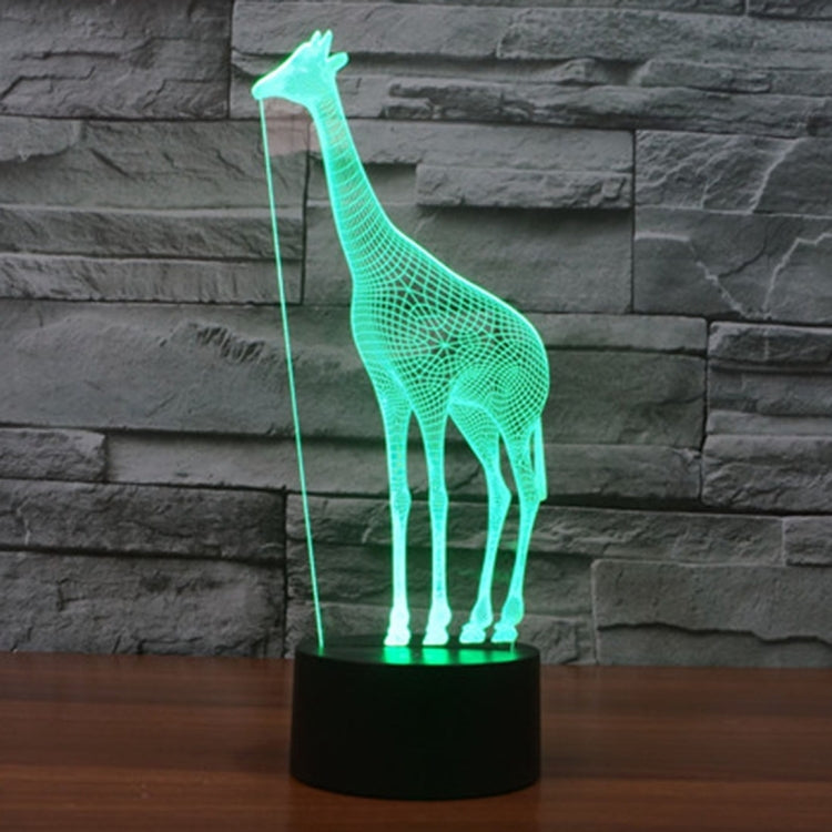 Giraffe Style 3D Touch Switch Control LED Light , 7 Color Discoloration Creative Visual Stereo Lamp Desk Lamp Night Light - Novelty Lighting by buy2fix | Online Shopping UK | buy2fix