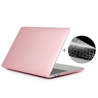 ENKAY Hat-Prince 2 in 1 Crystal Hard Shell Plastic Protective Case + US Version Ultra-thin TPU Keyboard Protector Cover for 2016 New MacBook Pro 13.3 inch without Touchbar (A1708)(Pink) - MacBook Pro Cases by ENKAY | Online Shopping UK | buy2fix